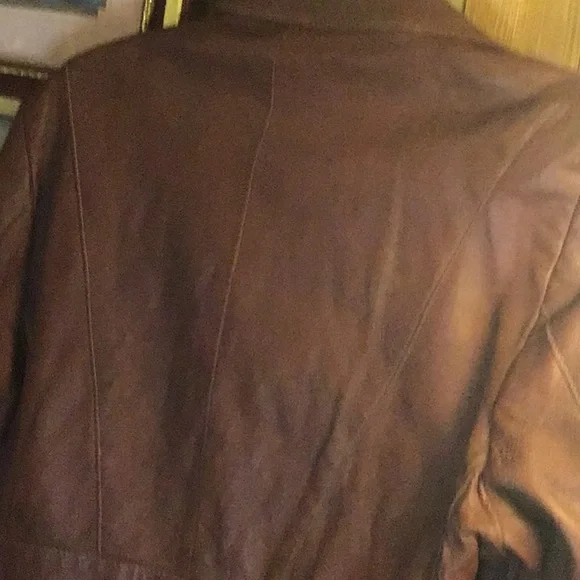 Men's Brown Leather Blazer by Angel Skin Leather by Grais